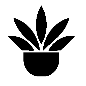 Potted Plant Bold Logo