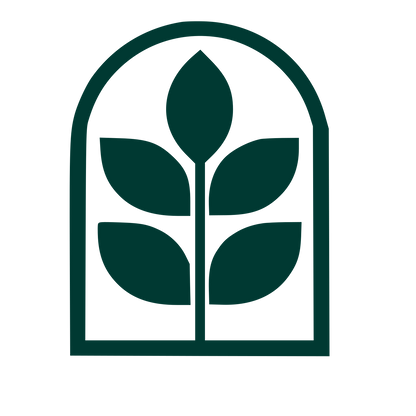 Arched Window Plant Logo #003932