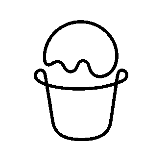 Monoline Ice Cream Bucket Logo