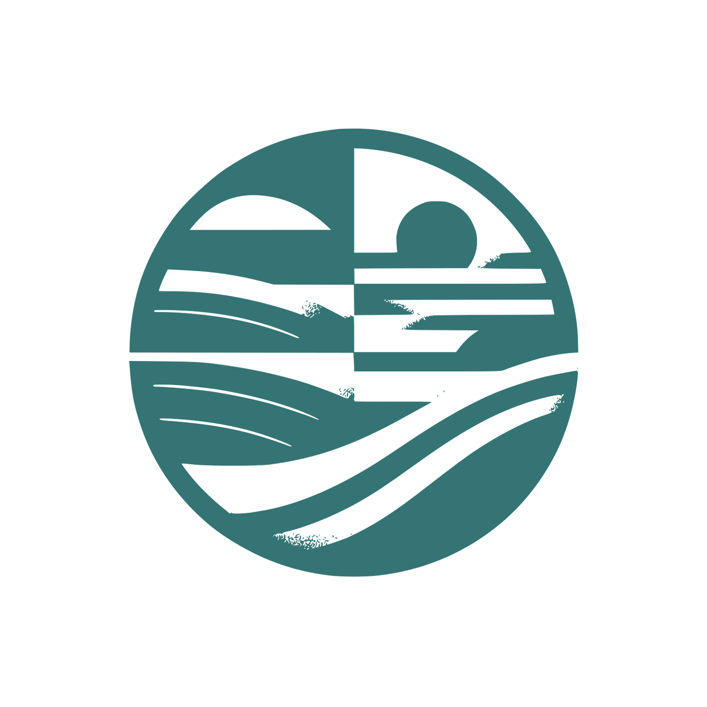 Landscape World Logo #347474