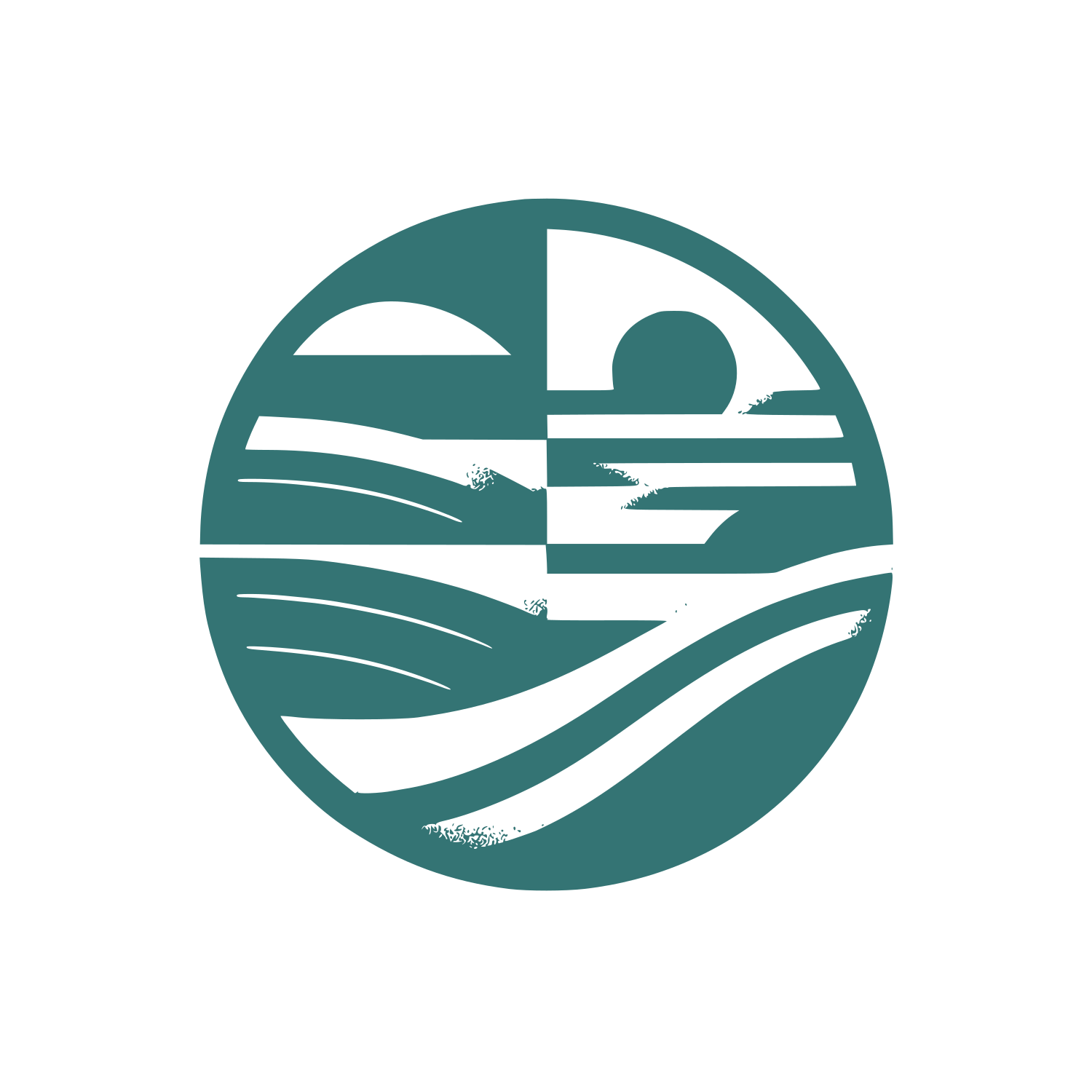 Landscape World Logo #347474
