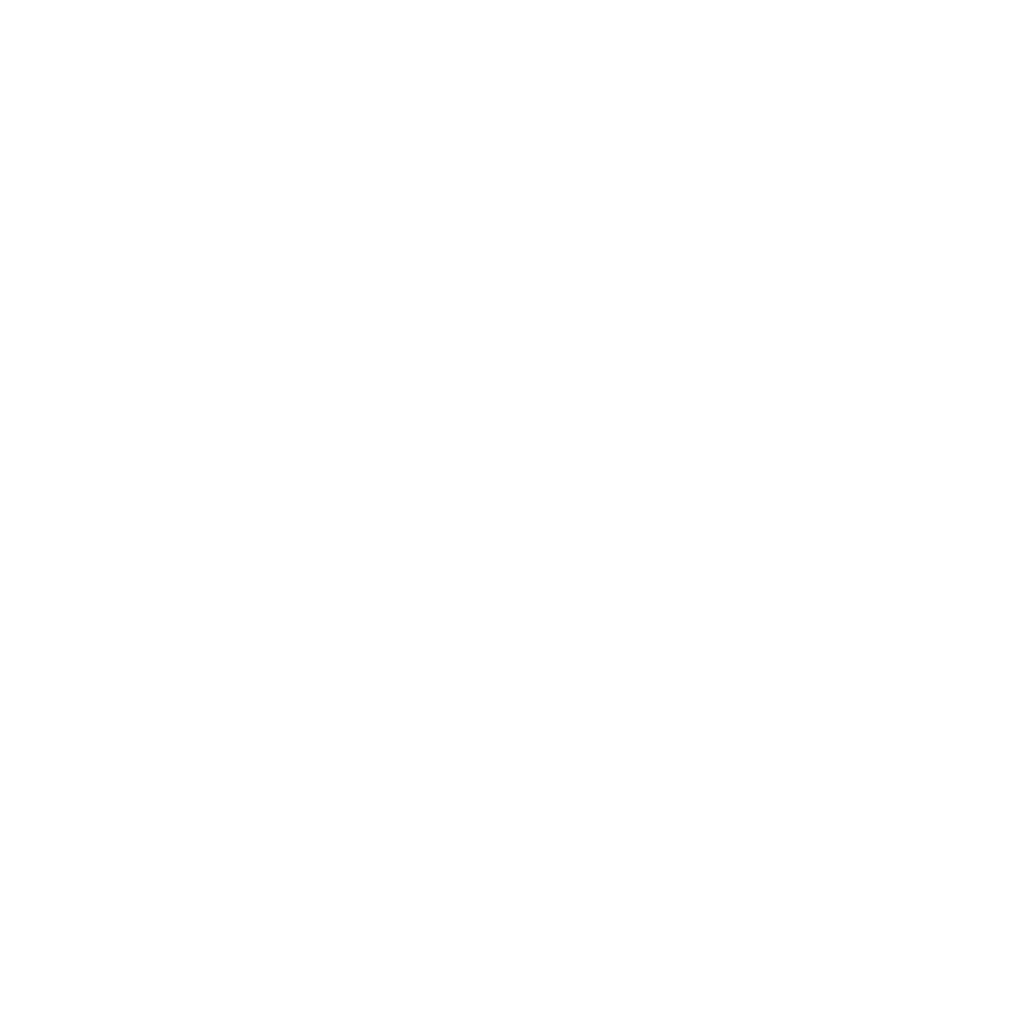 Monoline Ice Cream Cone Logo #ffffff