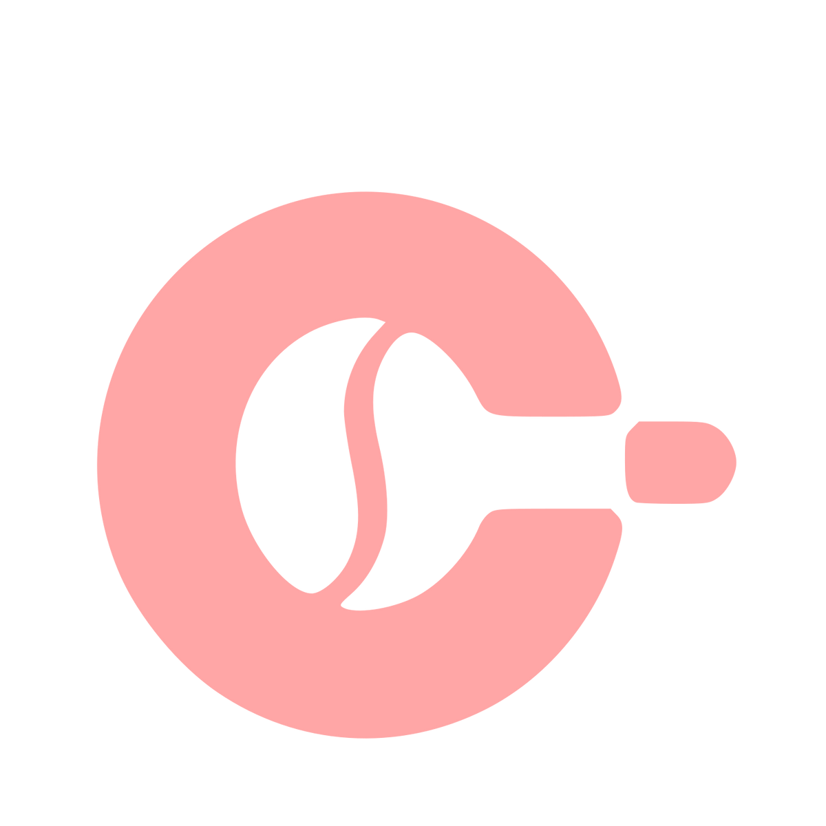 Coffee Bean Cup Logo #ffa6a6