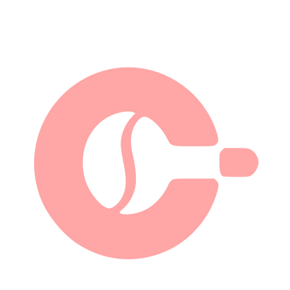 Coffee Bean Cup Logo #ffa6a6