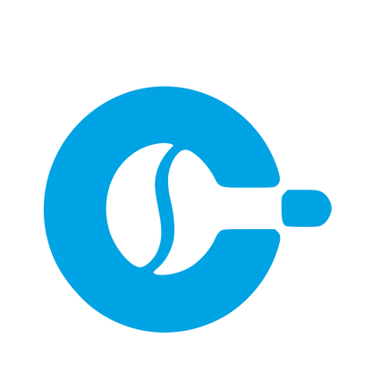 Coffee Bean Cup Logo #00a3e4