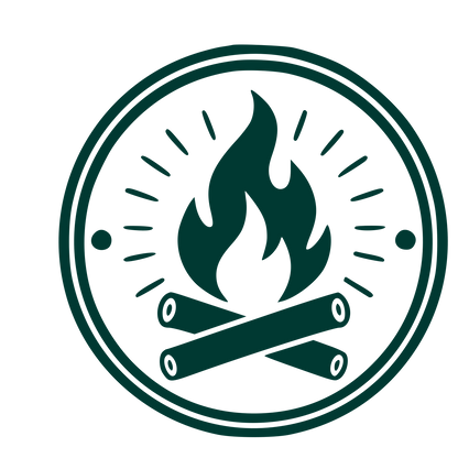 Campfire Badge Stamp Logo #003932