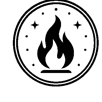Fire Flame Badge Logo