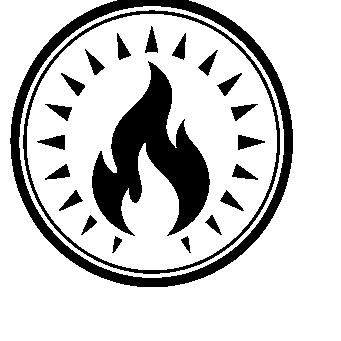 Fire Flame Badge Logo