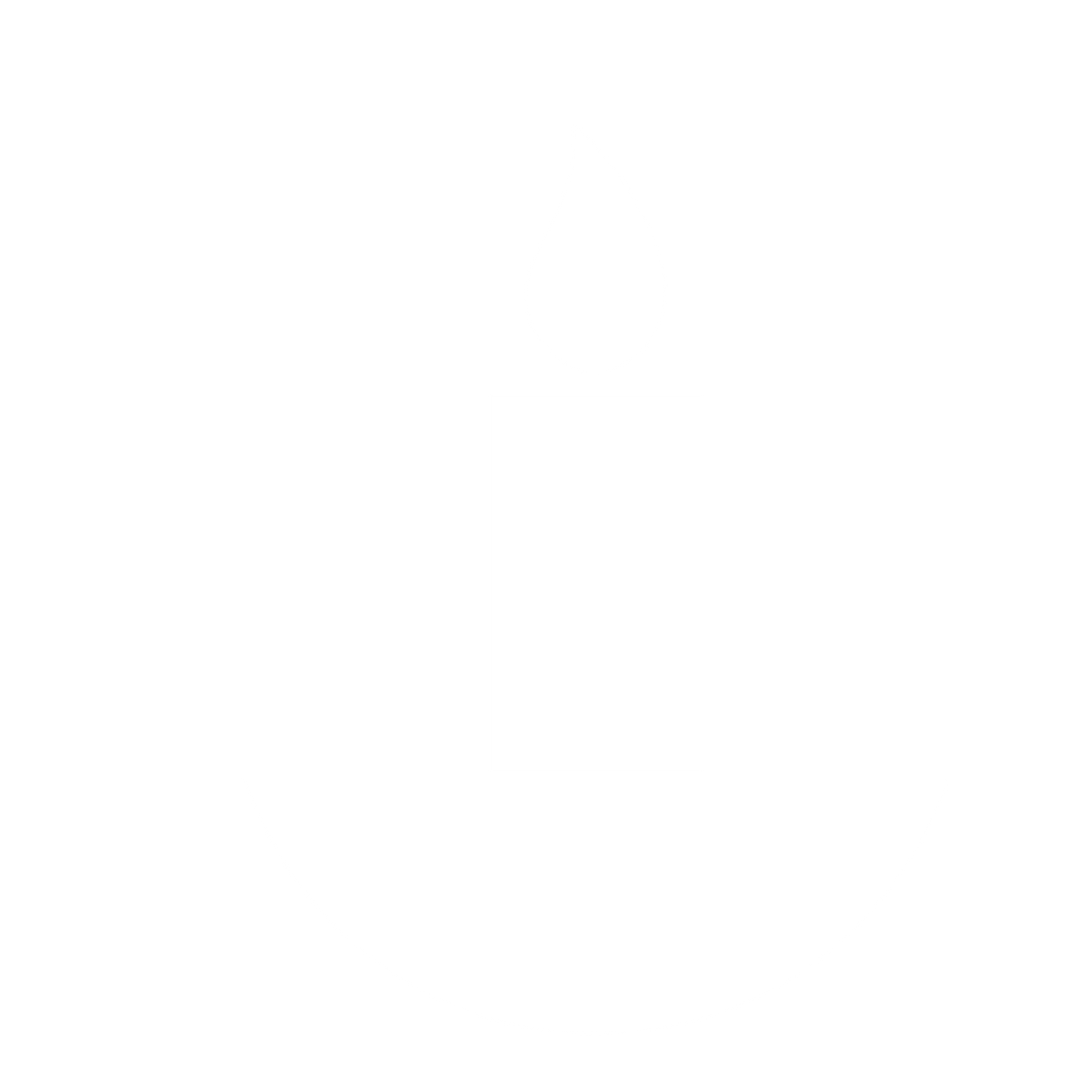 Bauhaus Candle Holder Logo #ffffff