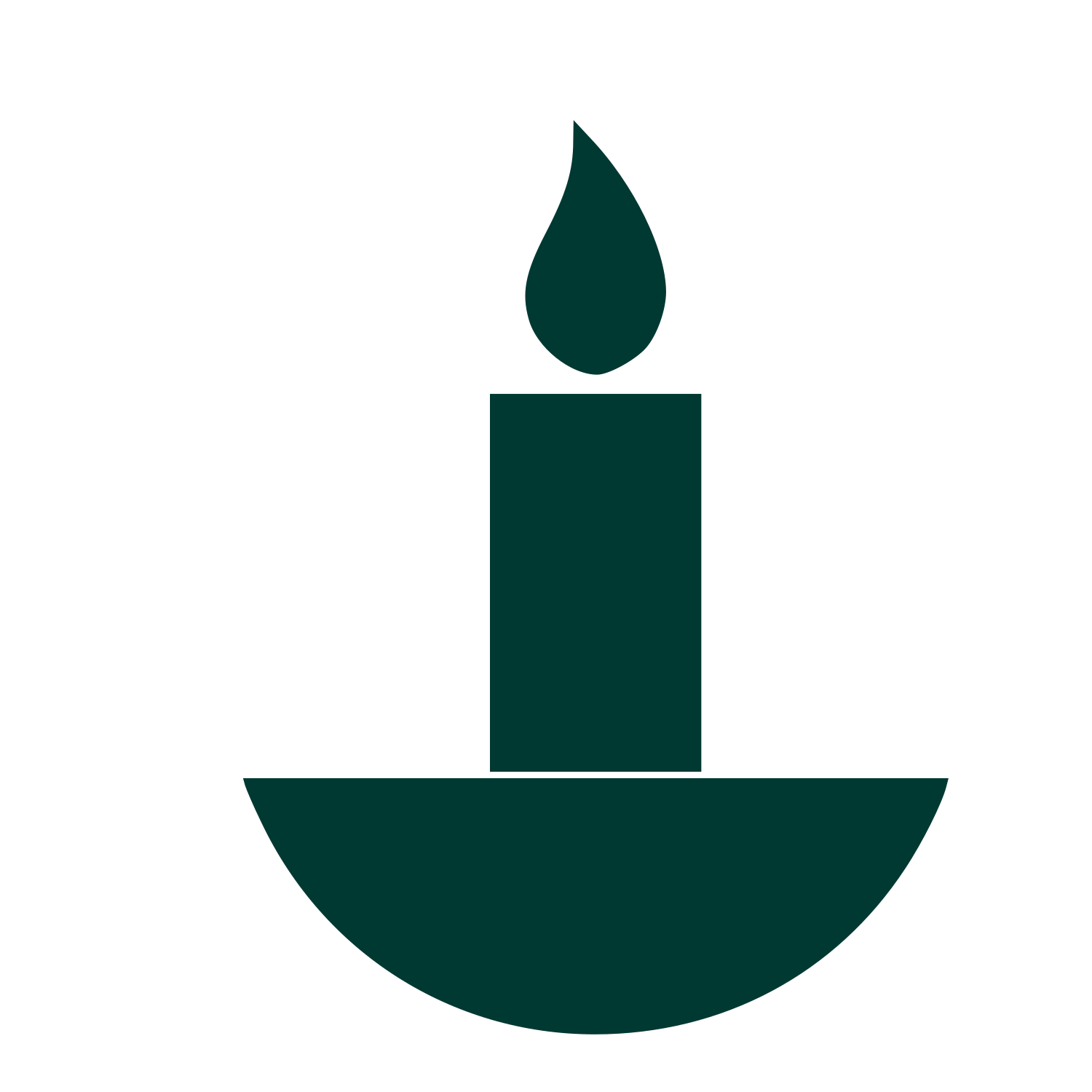 Bauhaus Candle Holder Logo #003932