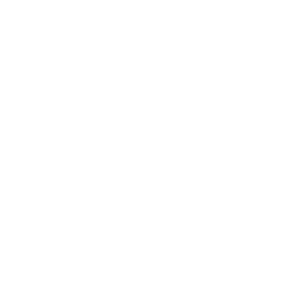 Bauhaus Candle Circle Logo #ffffff