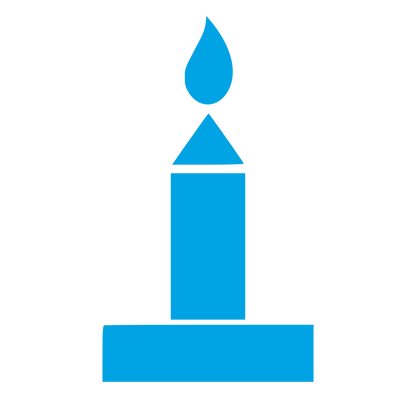 Bauhaus Candle Flame Logo #00a3e4
