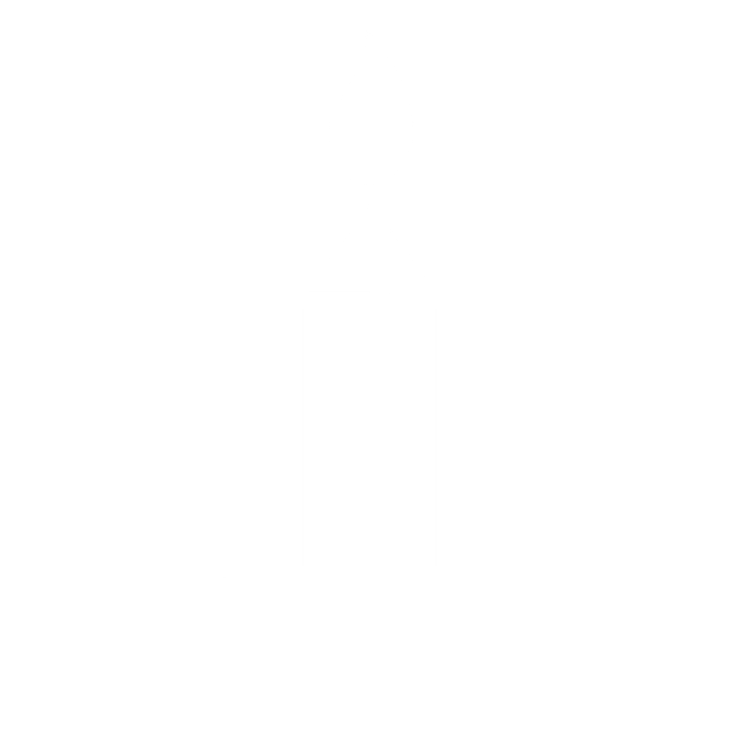 Bauhaus Candle Flame Logo #ffffff