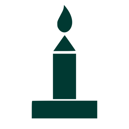 Bauhaus Candle Flame Logo #003932