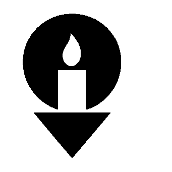 Candle Map Pin Logo