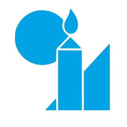 Bauhaus Candle Flame Logo #00a3e4