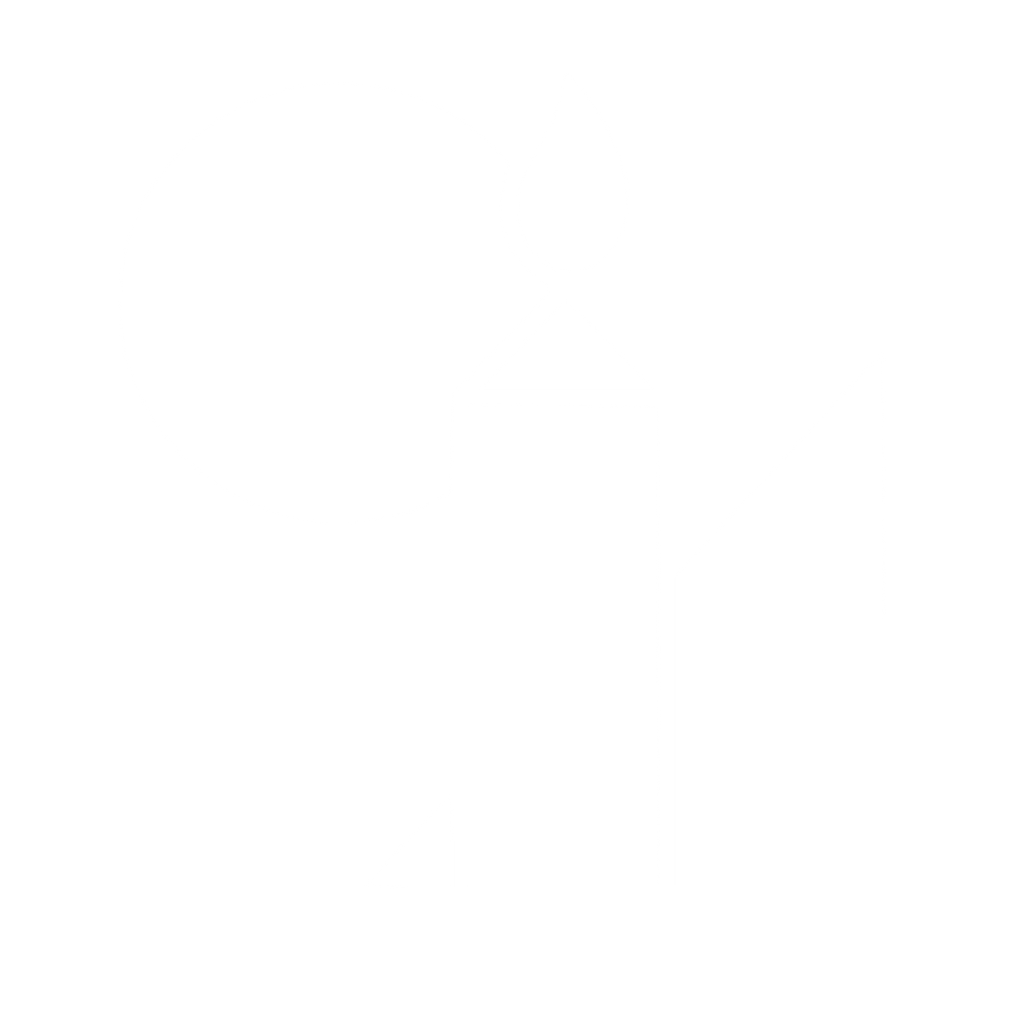 Bauhaus Candle Flame Logo #ffffff