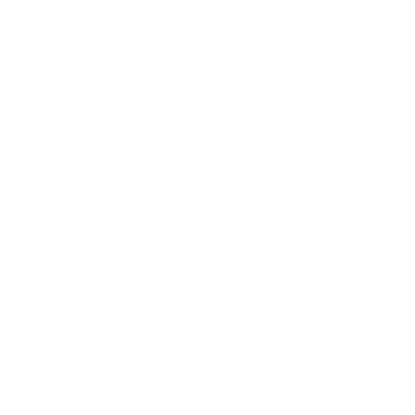 Bauhaus Candle Circle Logo #ffffff