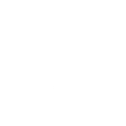 Bauhaus Candle Circle Logo #ffffff