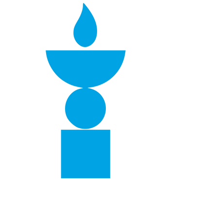 Bauhaus Candle Stack Logo #00a3e4