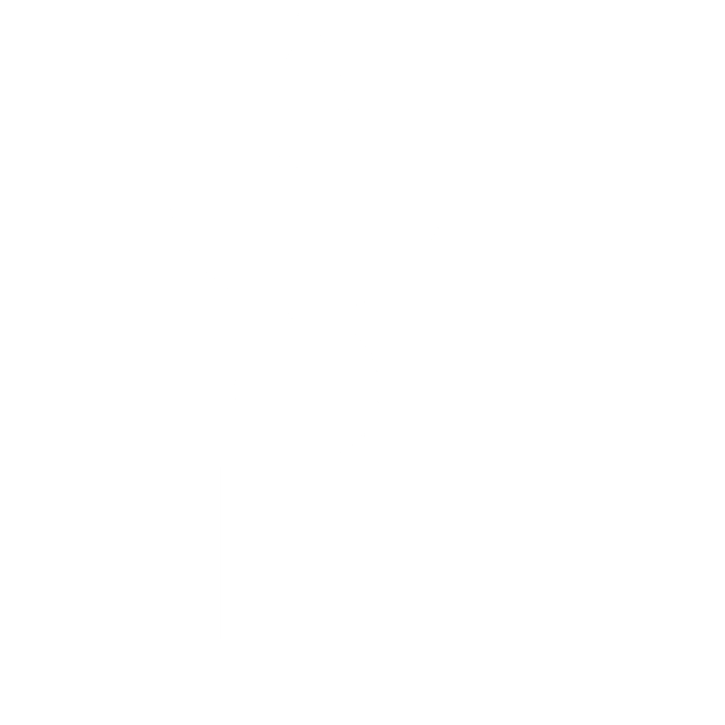 Bauhaus Candle Stack Logo #ffffff
