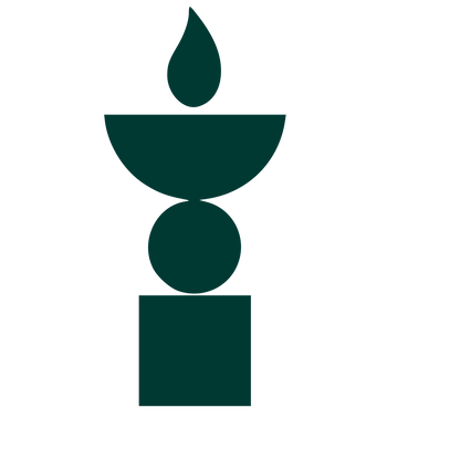 Bauhaus Candle Stack Logo #003932