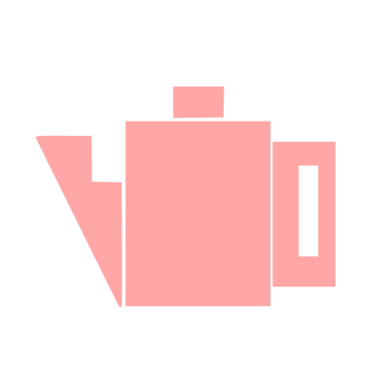 Brutalist Teapot Logo #ffa6a6