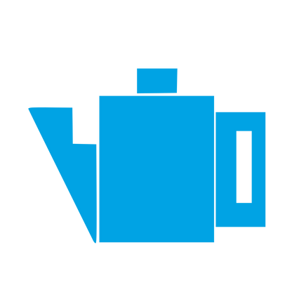 Brutalist Teapot Logo #00a3e4