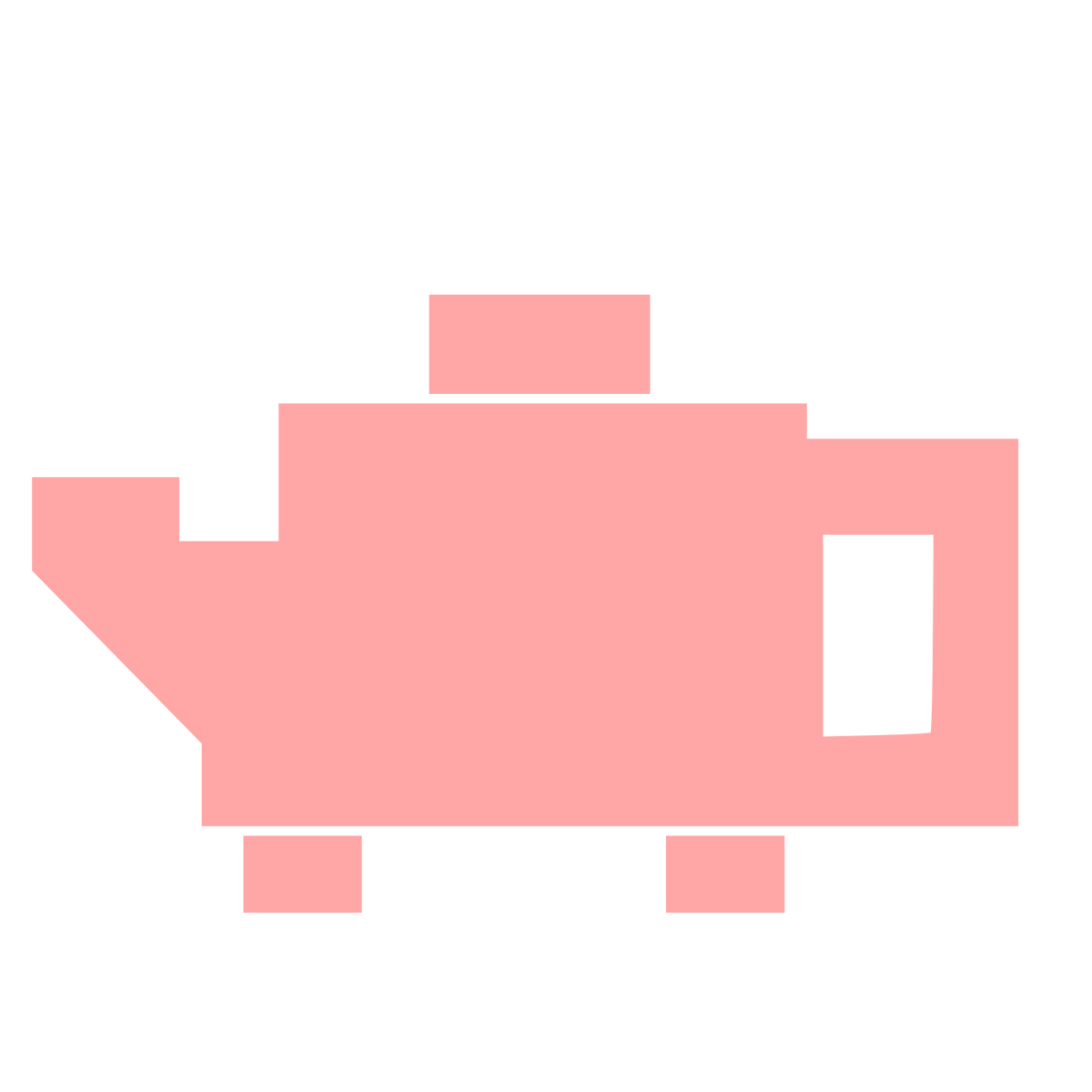 Brutalist Teapot Logo #ffa6a6