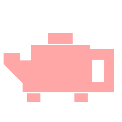 Brutalist Teapot Logo #ffa6a6