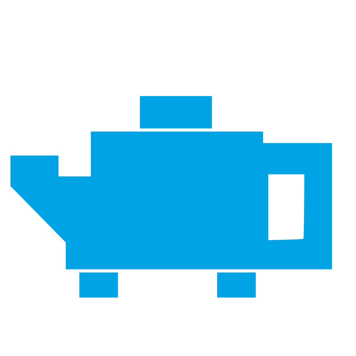 Brutalist Teapot Logo #00a3e4
