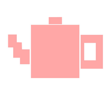 Brutalist Teapot Logo #ffa6a6