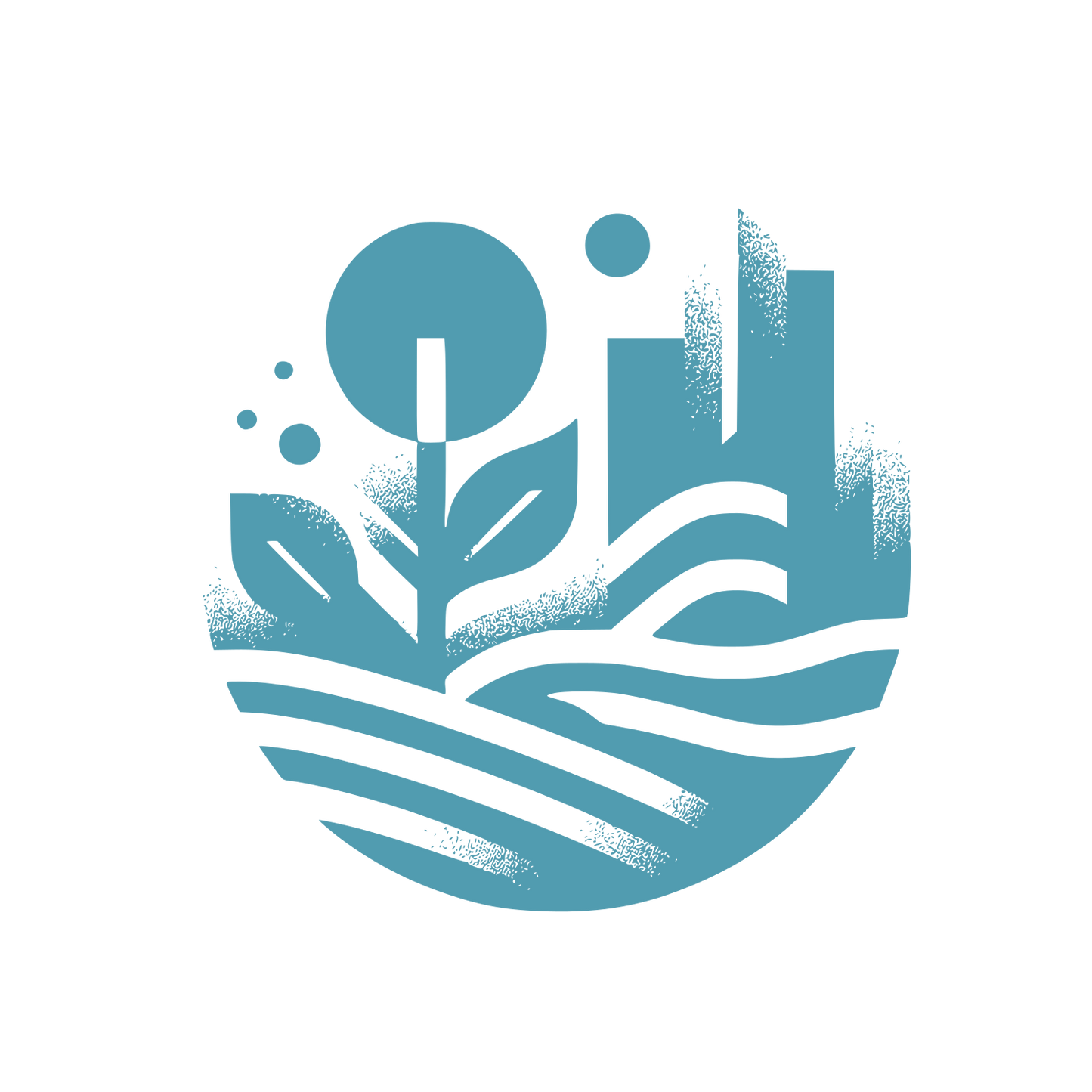 Landscape in Circle Logo #519cb0