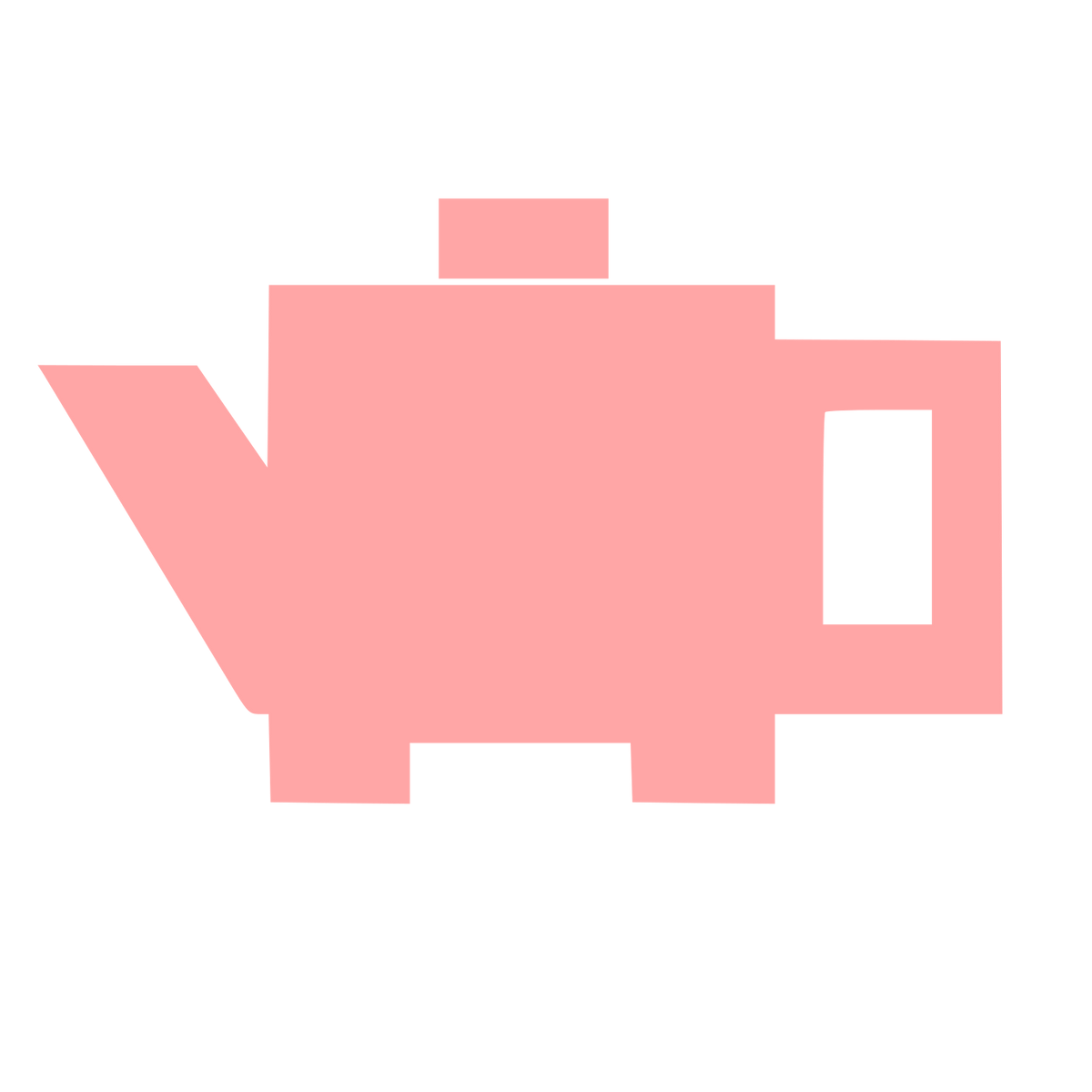 Brutalist Teapot Logo #ffa6a6