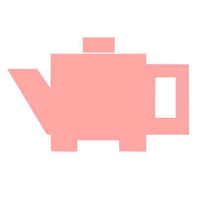 Brutalist Teapot Logo #ffa6a6