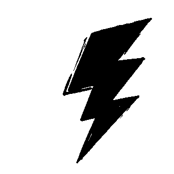 Hand-Drawn Lightning Bolt Logo