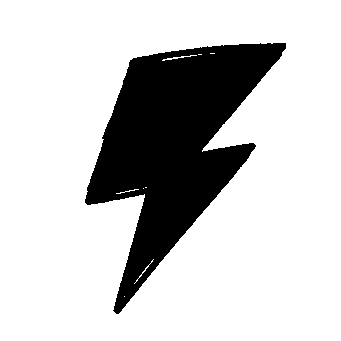 Hand-Drawn Lightning Bolt Logo