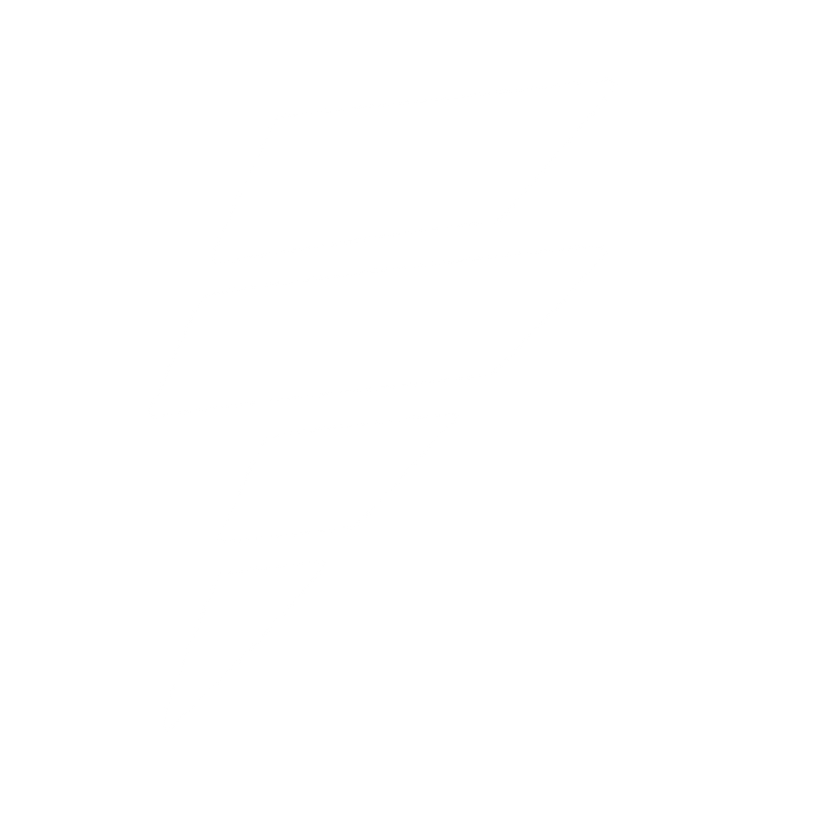 Stacked Bolt Lightning Logo #ffffff