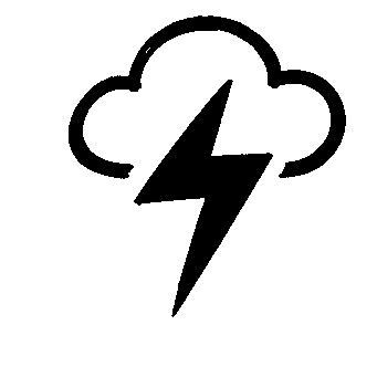 Storm Cloud Lightning Logo