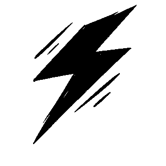 Hand-Drawn Lightning Bolt Logo