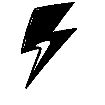 Hand-Drawn Lightning Bolt Logo