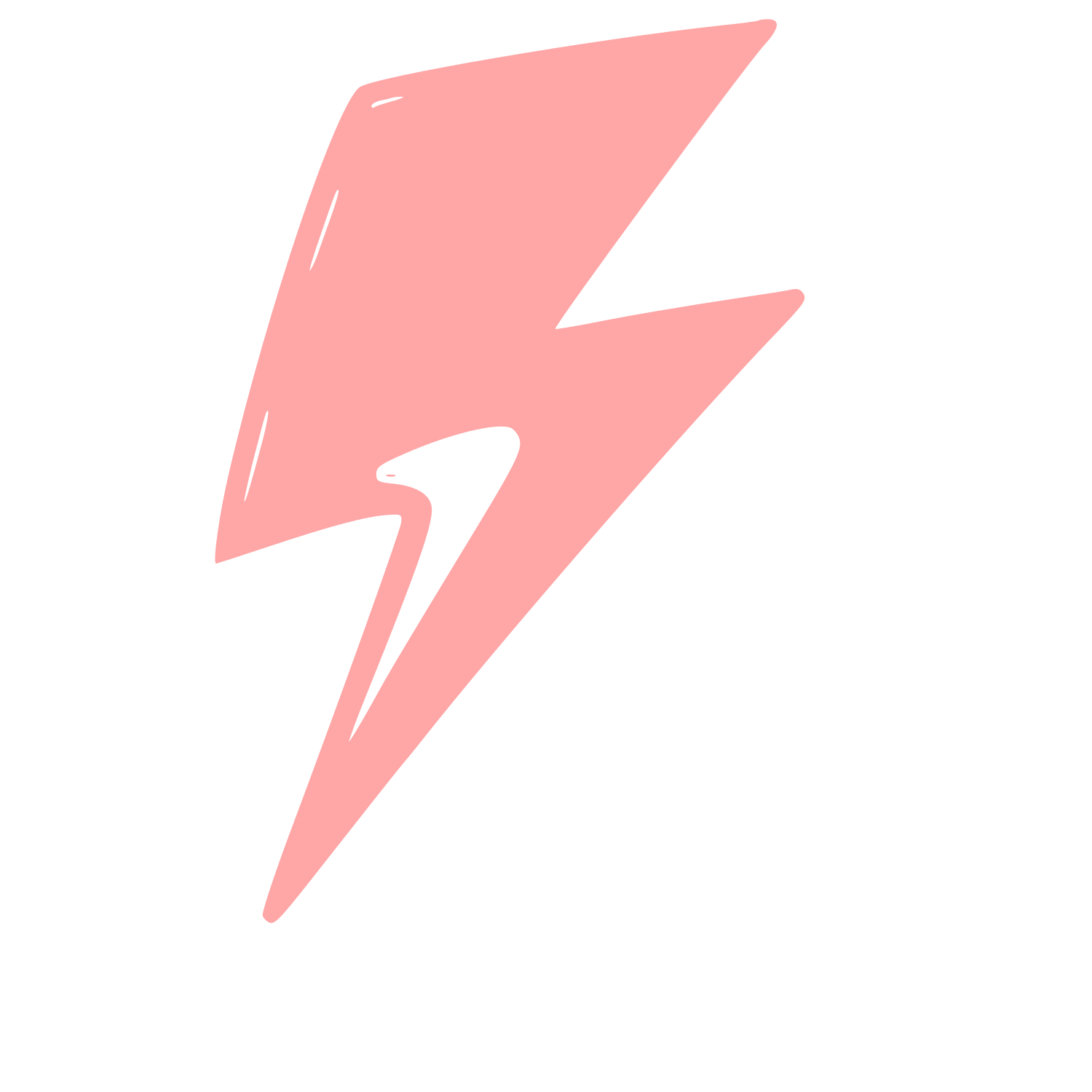Hand-Drawn Lightning Bolt Logo #ffa6a6