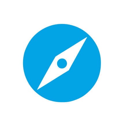 Compass Circle Logo #00a3e4
