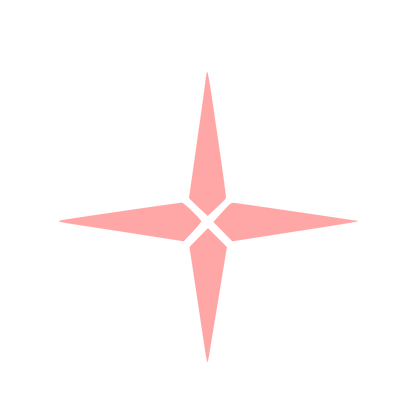 Four Point Star Compass Logo #ffa6a6