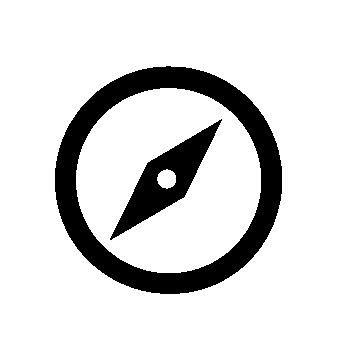 Compass Needle Circle Logo