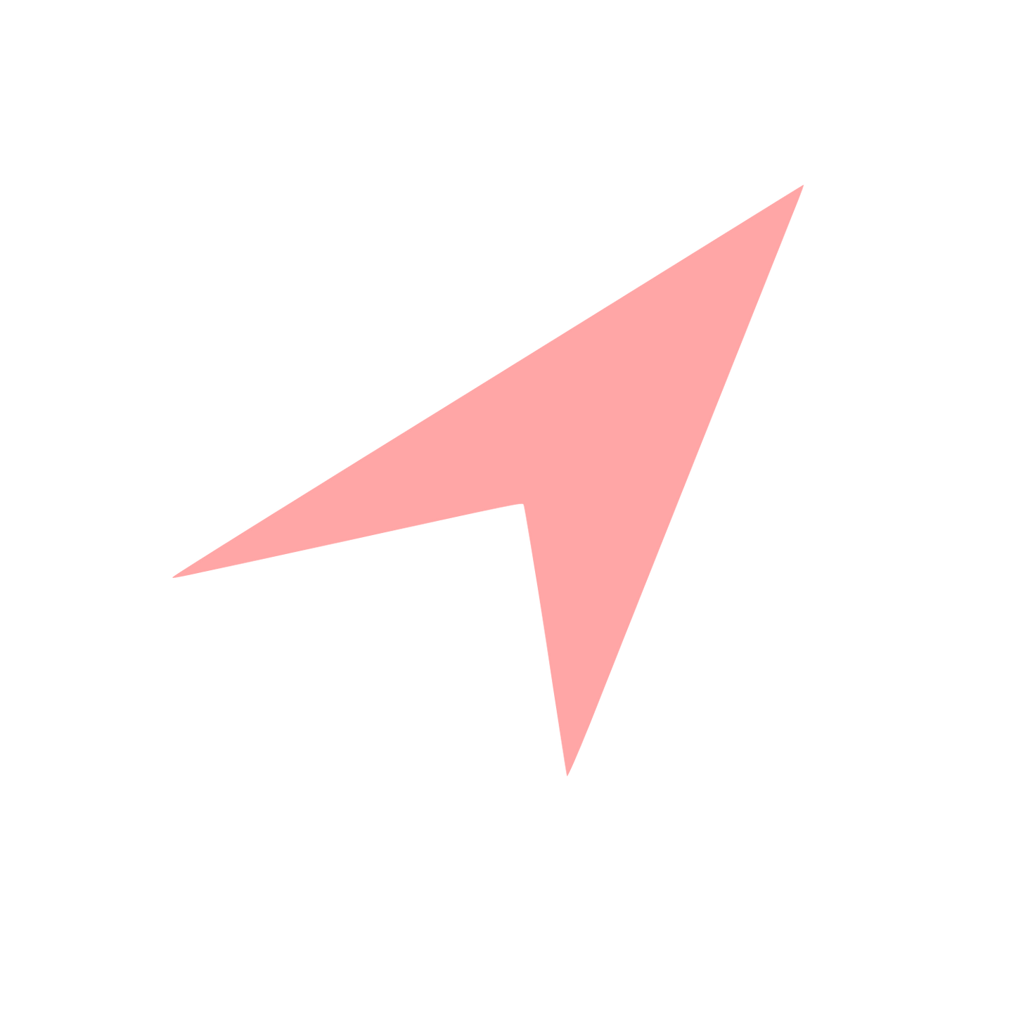 Navigation Arrow Compass Logo #ffa6a6