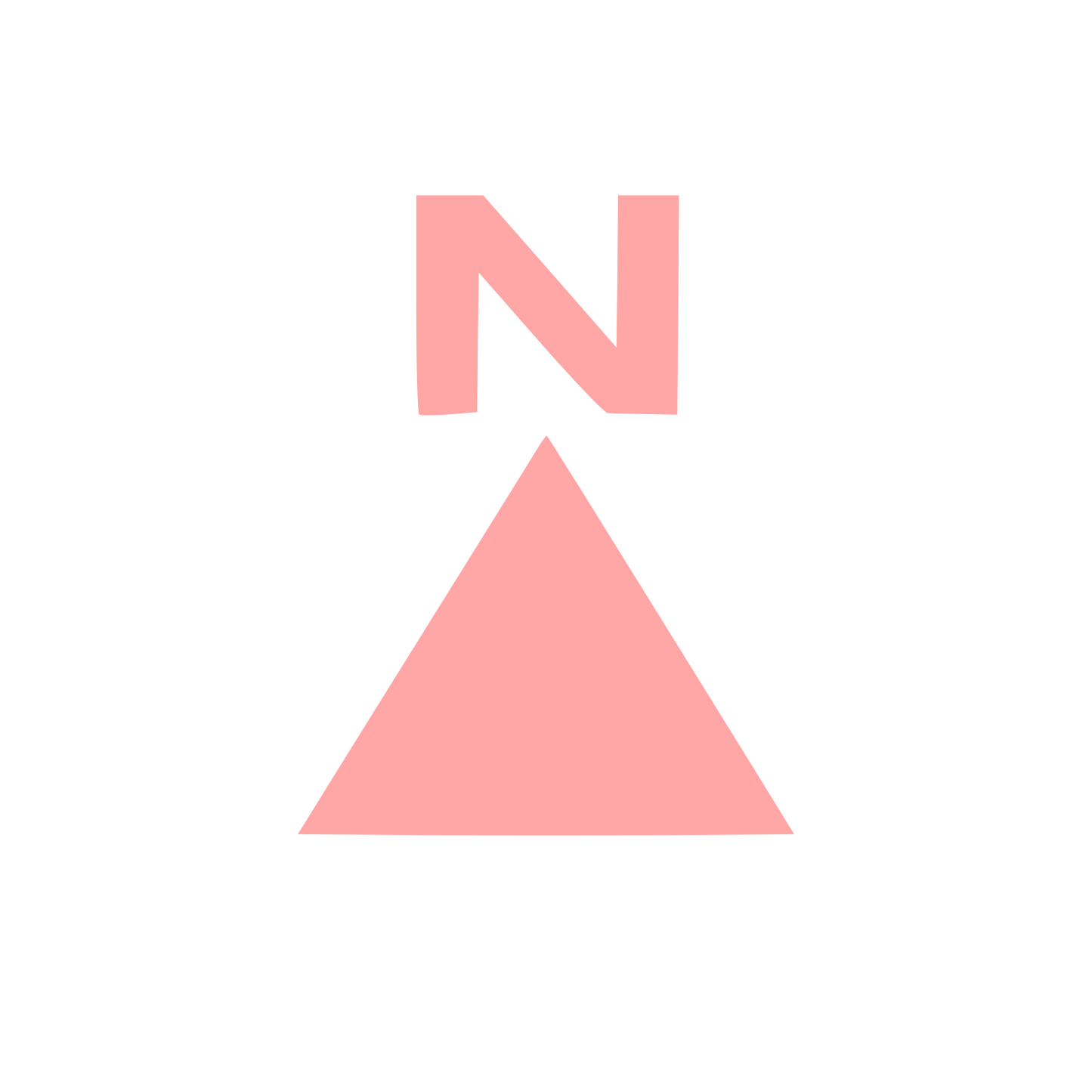 North Arrow Compass Logo #ffa6a6