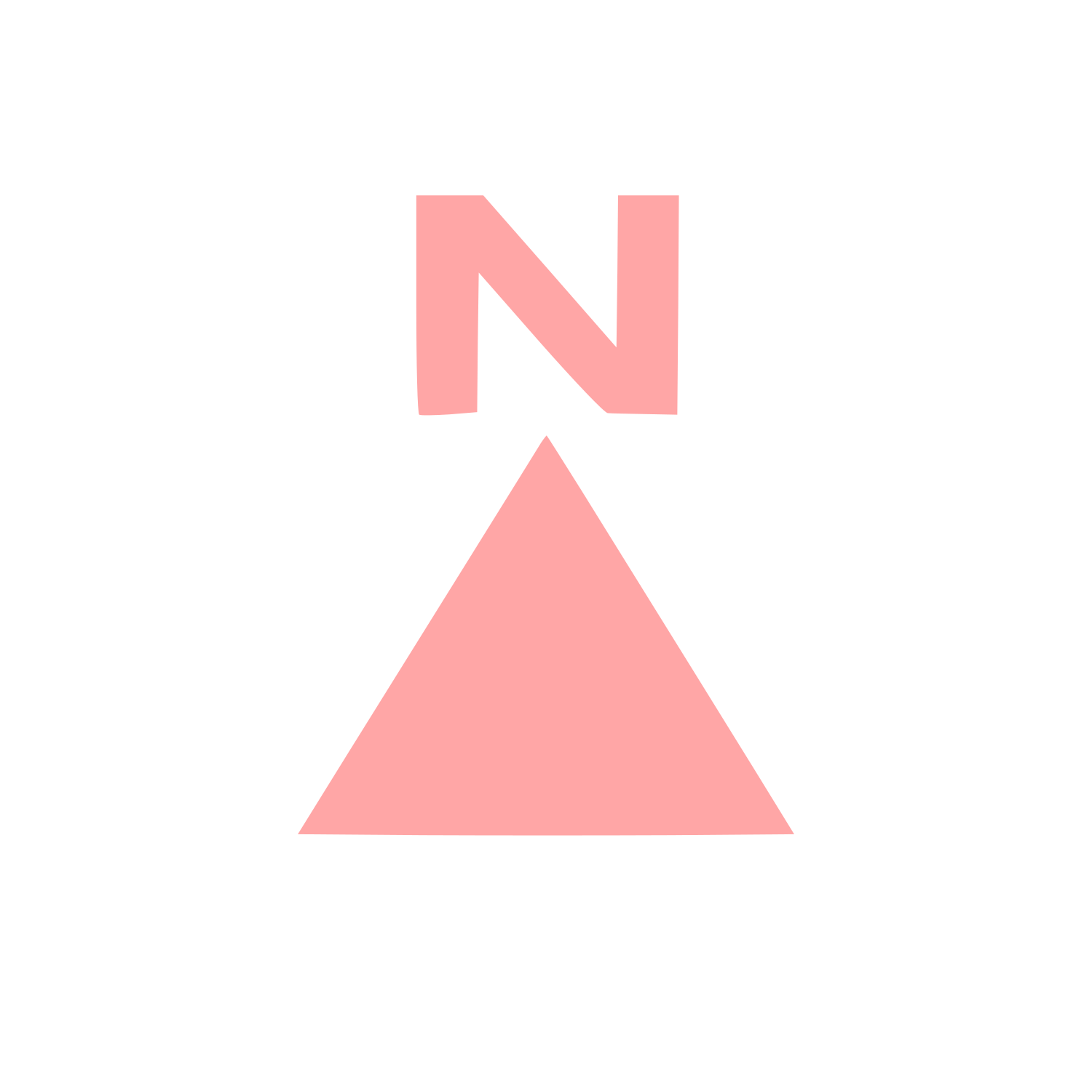North Arrow Compass Logo #ffa6a6