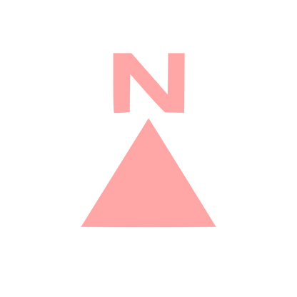 North Arrow Compass Logo #ffa6a6