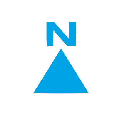 North Arrow Compass Logo #00a3e4